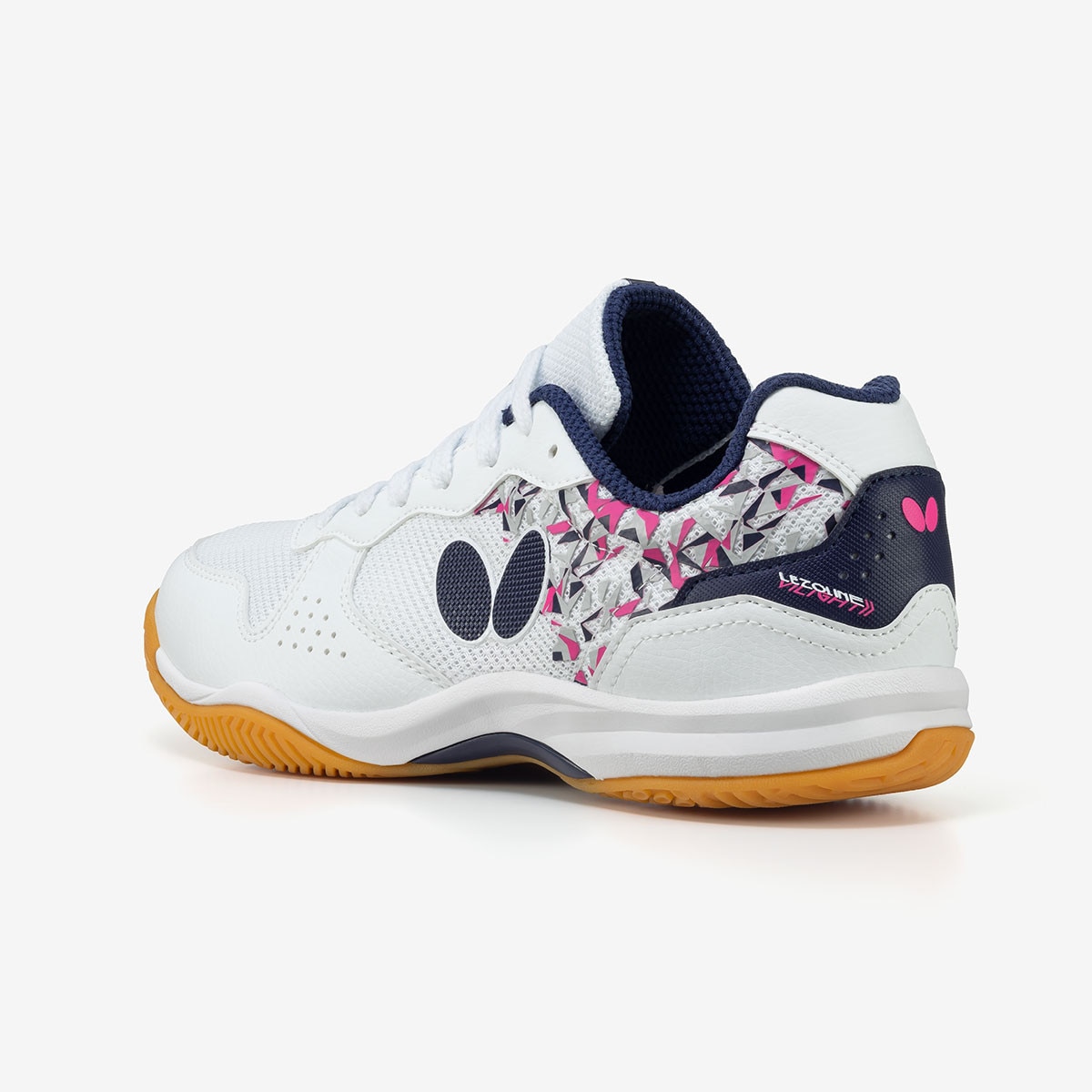 Butterfly Vilight II Table Tennis Shoes - White - Rear - Angle